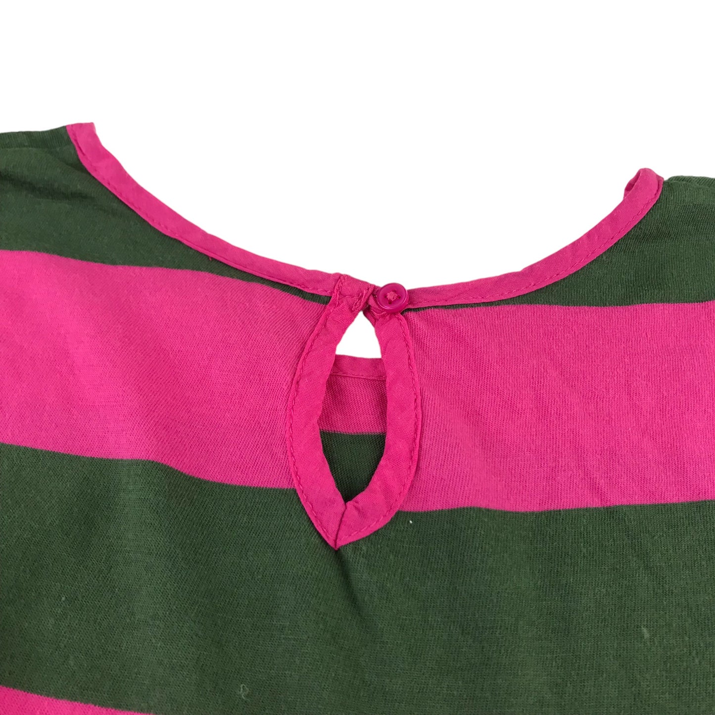 Mini Boden Dress 13-14 years Pink Stripy T-shirt top with Layered Skirt