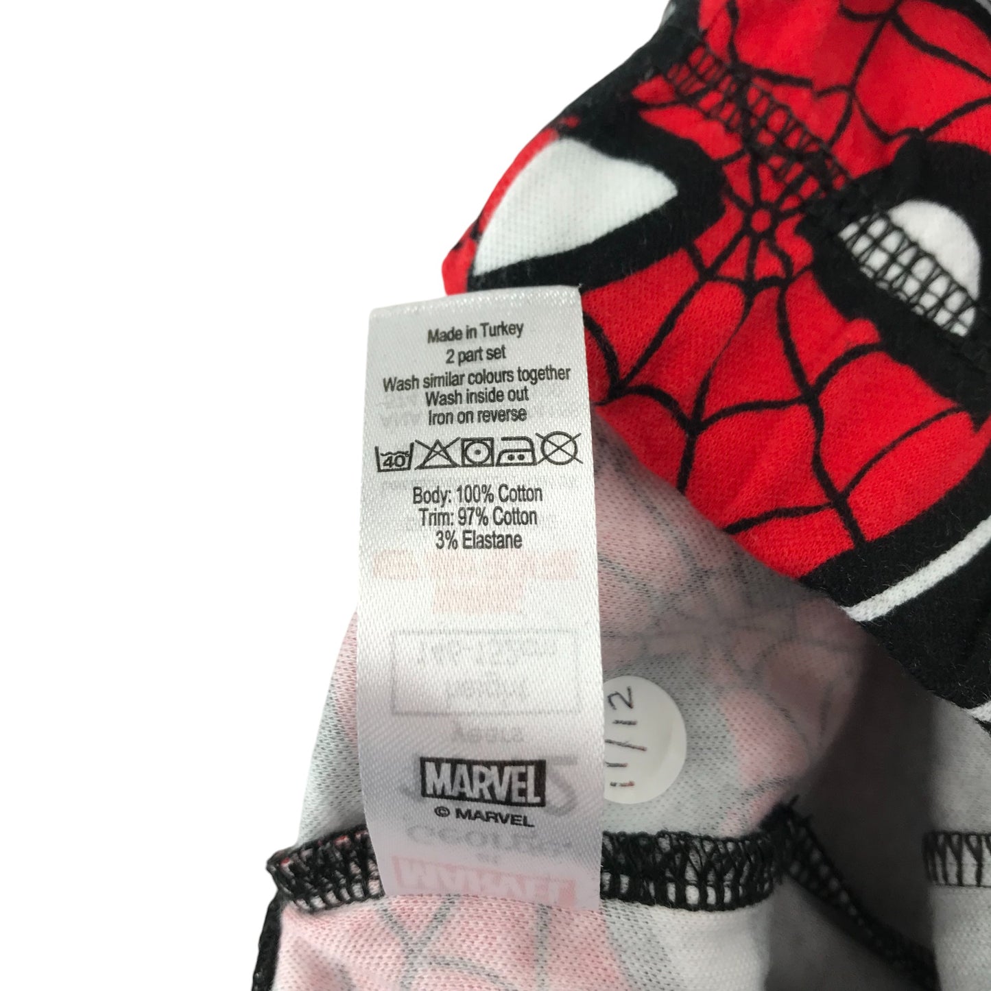 George pyjama set 11-12 years red and black Marvel Spiderman cotton