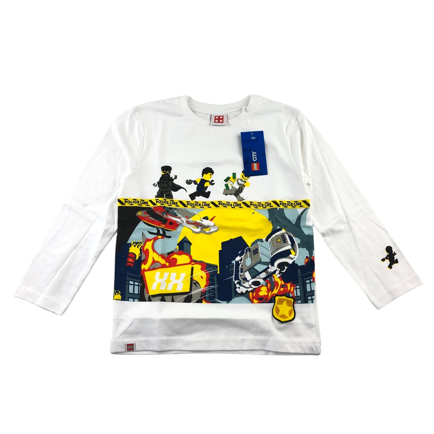 Next T-Shirt White Lego City Graphic City Crime Tee