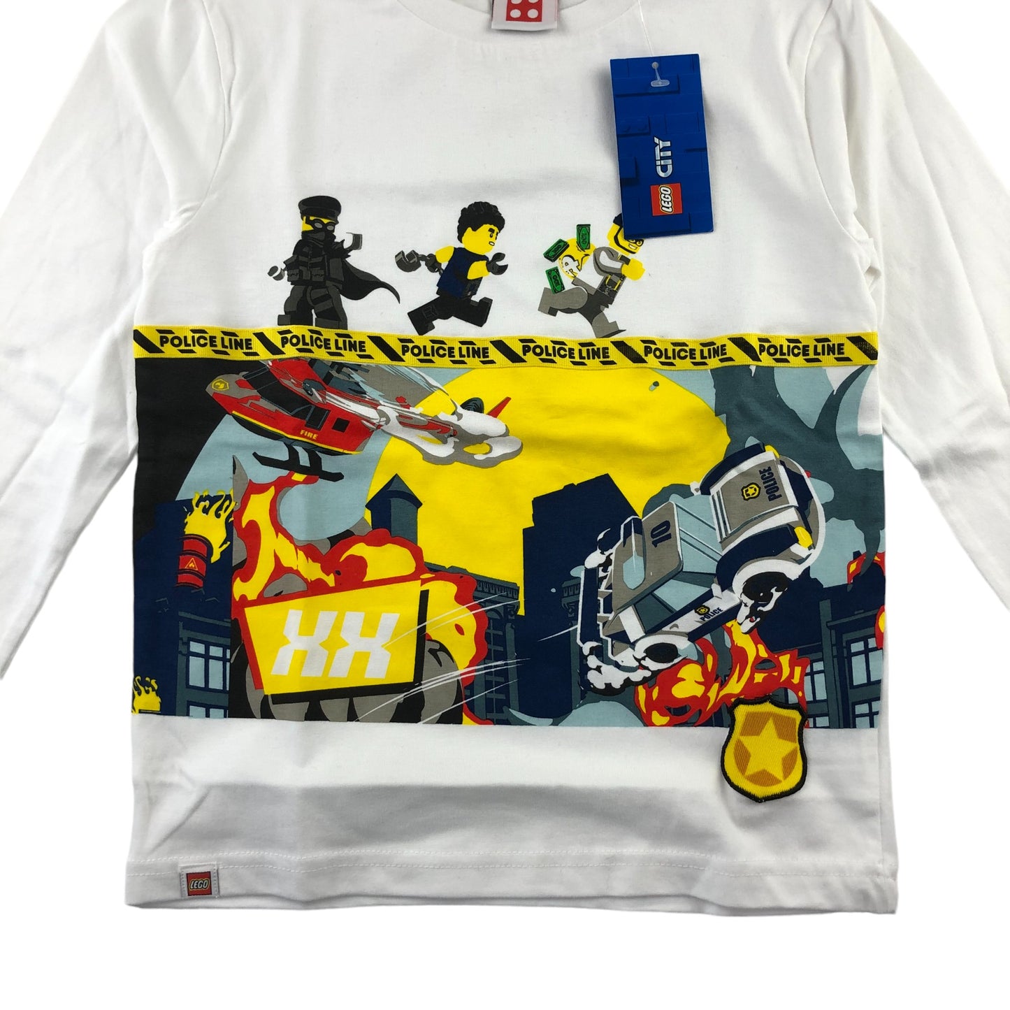 Next T-Shirt White Lego City Graphic City Crime Tee