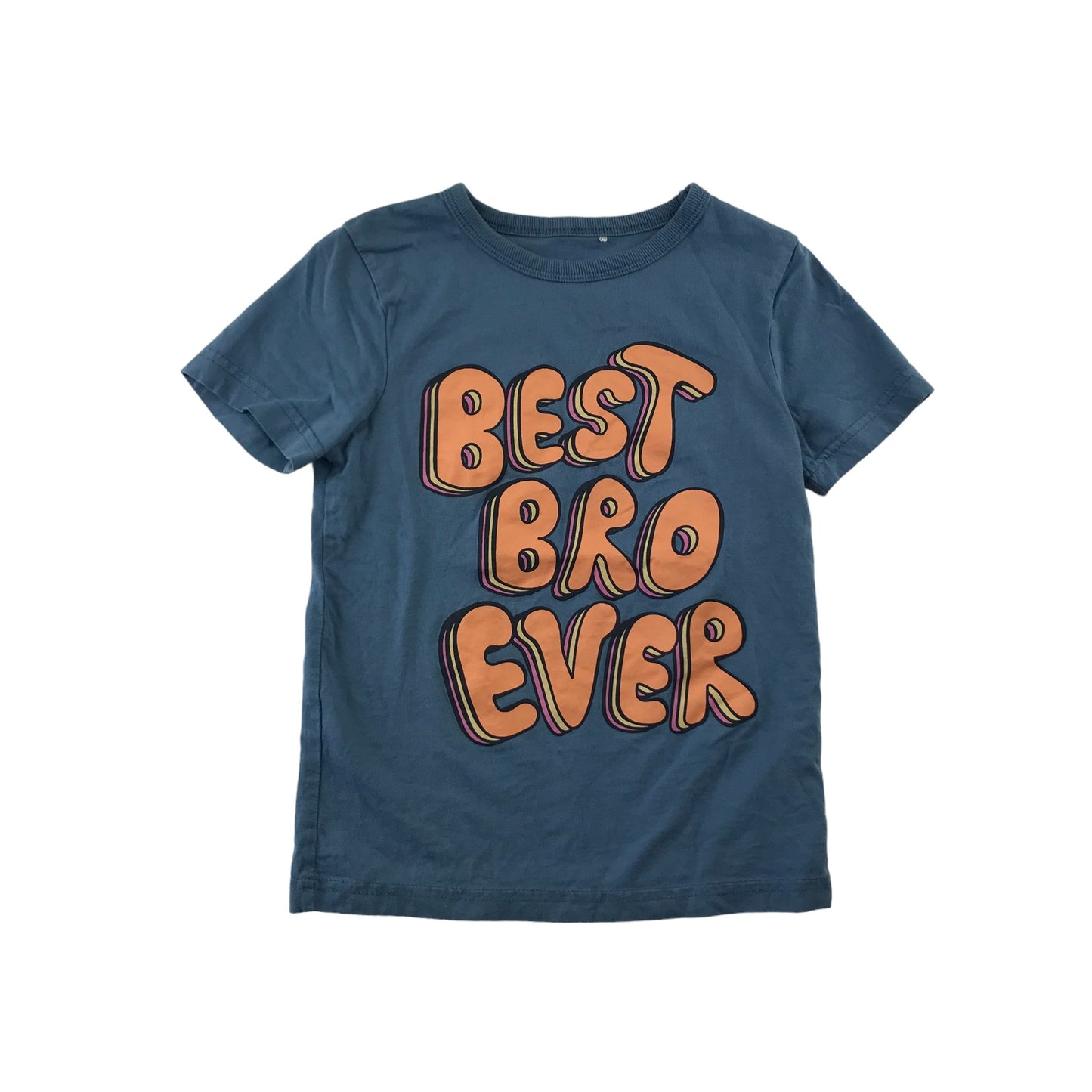 George T-shirt Age 5 Blue Best Bro Ever Graphic