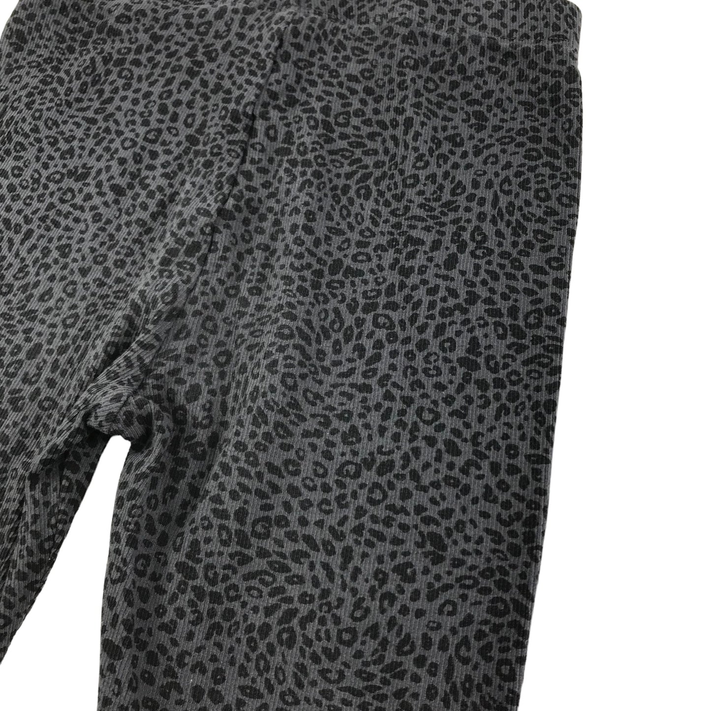 John Lewis Leggings Age 9 Grey Leopard Print Pattern