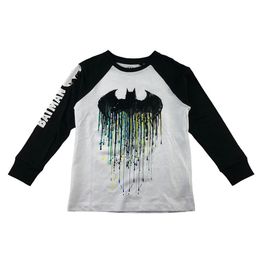 Next T-Shirt 5-6 Years White Batman Signal Graphics