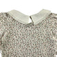 Zara t-shirt 9-10 years white floral printed with frilled collar