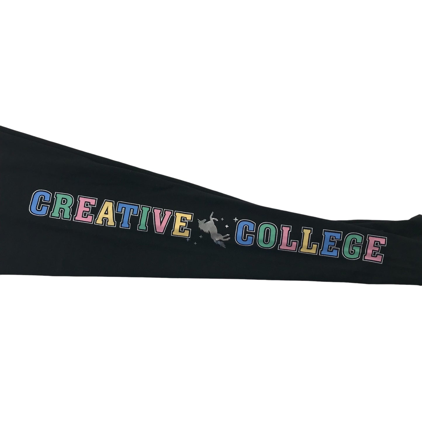 H&M leggings 9-10 years black creative College print