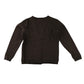 Brown jersey school cardigan for girls in second-hand condition