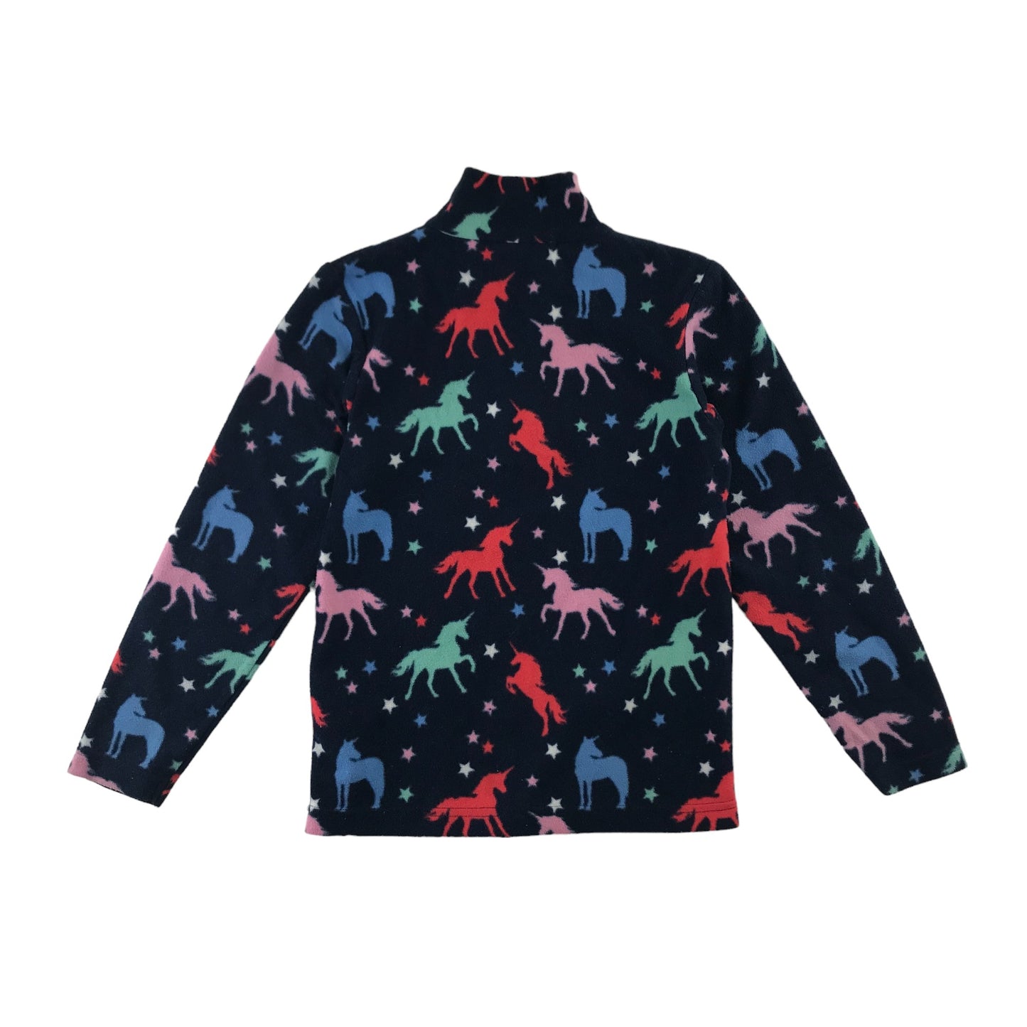 Mountain Warehouse fleece 7-8 years navy blue multicolour unicorn pattern