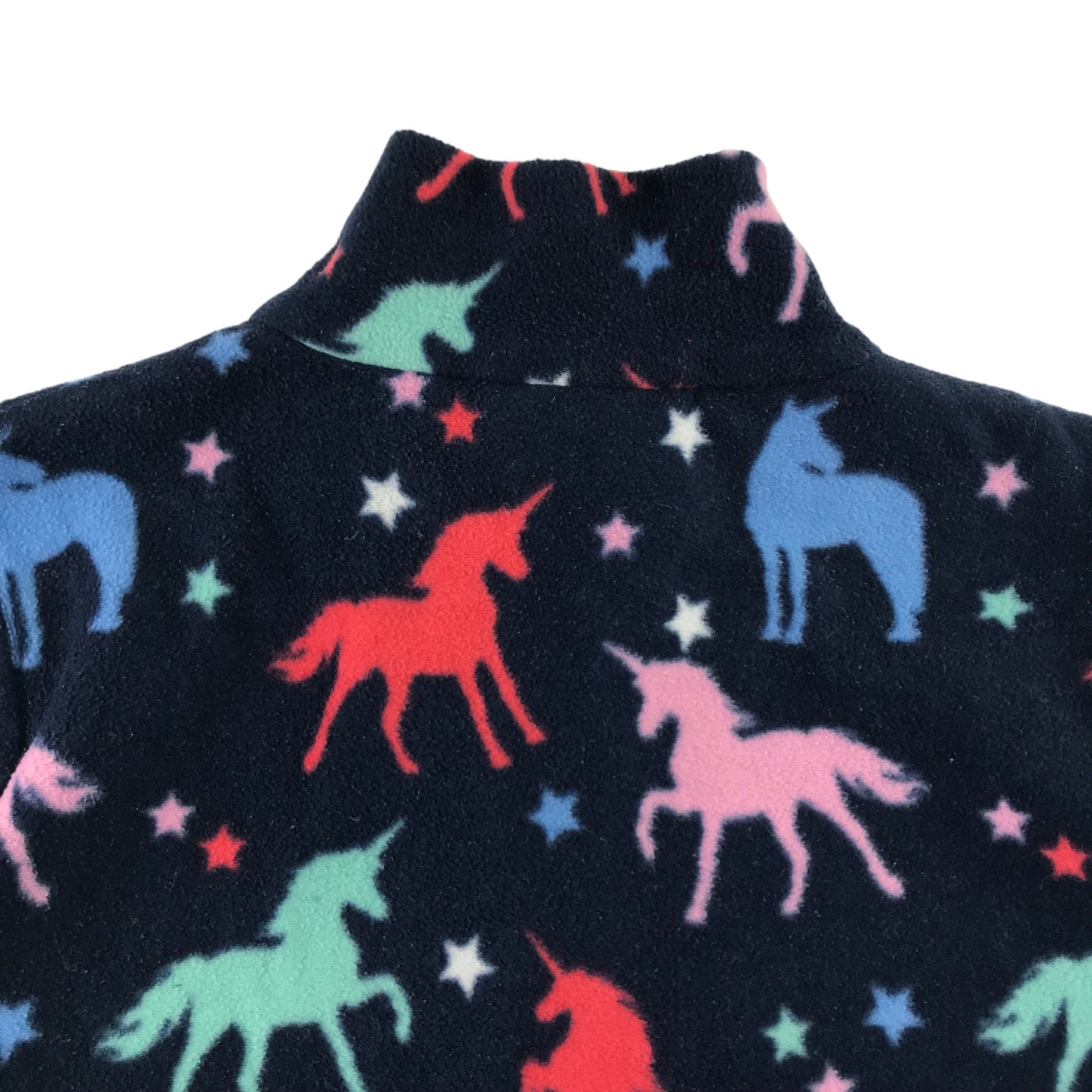 Mountain Warehouse fleece 7-8 years navy blue multicolour unicorn pattern