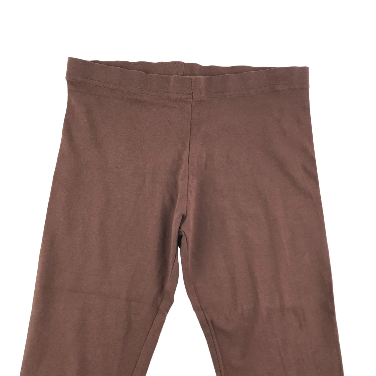 Next Leggings Age 10 Brown Plain 3/4 length