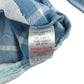 River Island shirt 7-8 years blue checked cropped button up with gem detailing  cotton