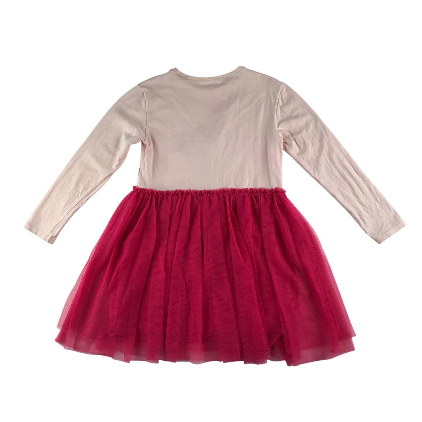 Billie Blush dress 8-10 years pink bumbag detail mesh layered