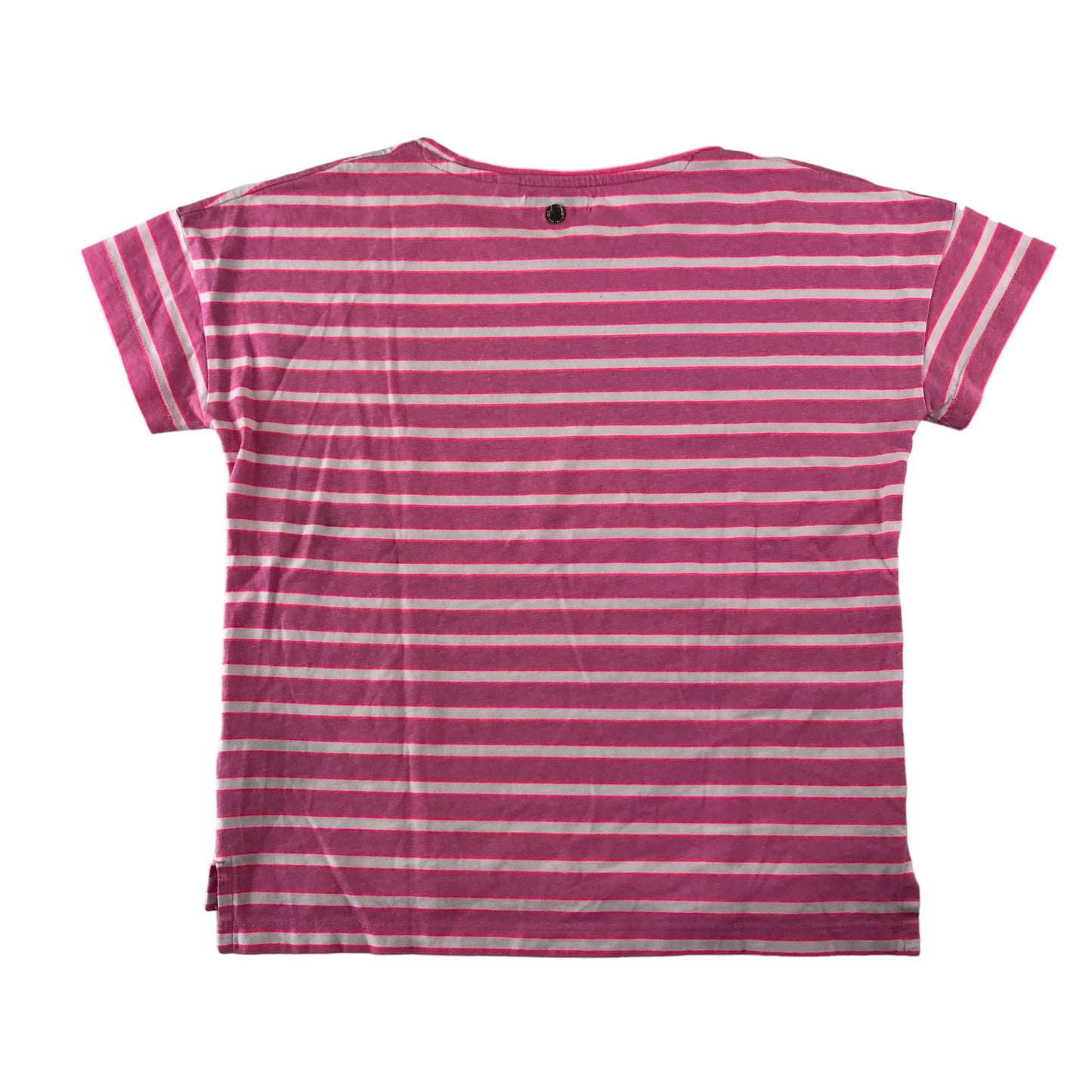 Tom Tailor t-shirt 11-12 years pink and white stripy POWER print cotton