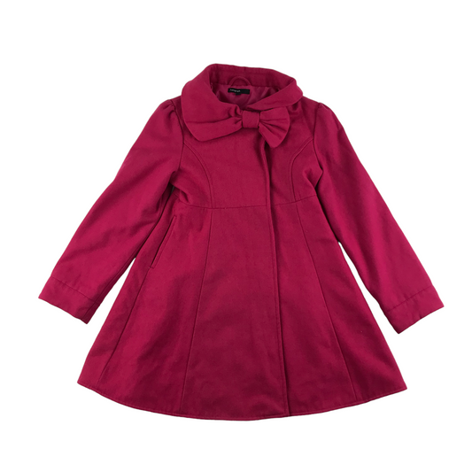 M&S Coat Age 9 Fuchsia Pink Flared