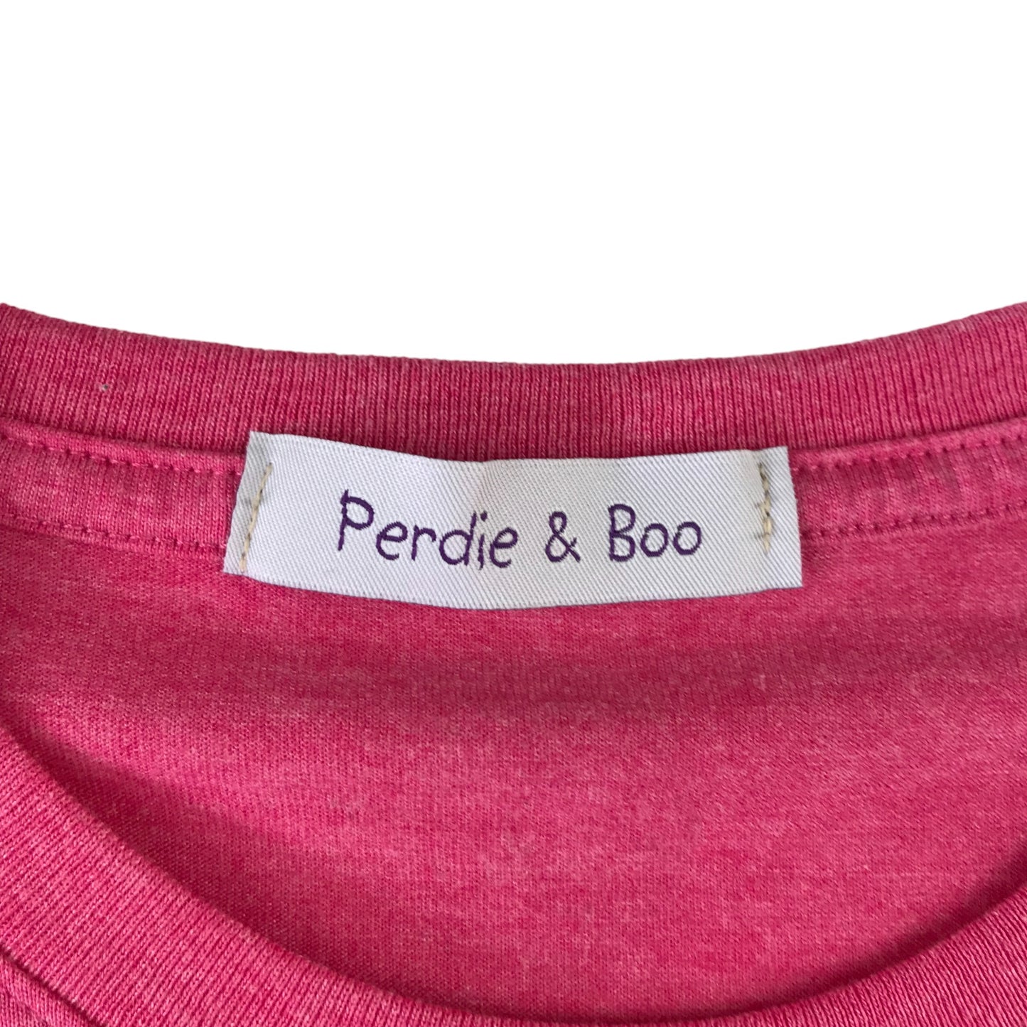 Perdie and Boo t-shirt 11-12 years pink long sleeve pony patch picture