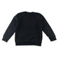 Second-hand Battlefield Primary School navy jersey crewneck, flat lay view with embroidered badge.