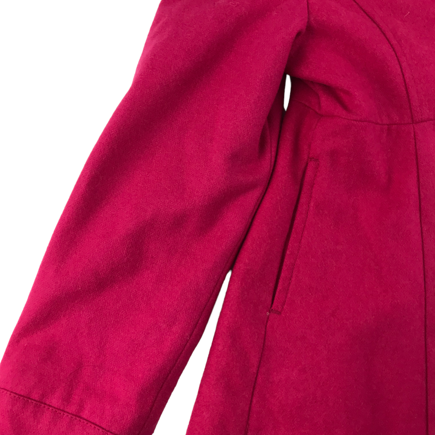 M&S Coat Age 9 Fuchsia Pink Flared