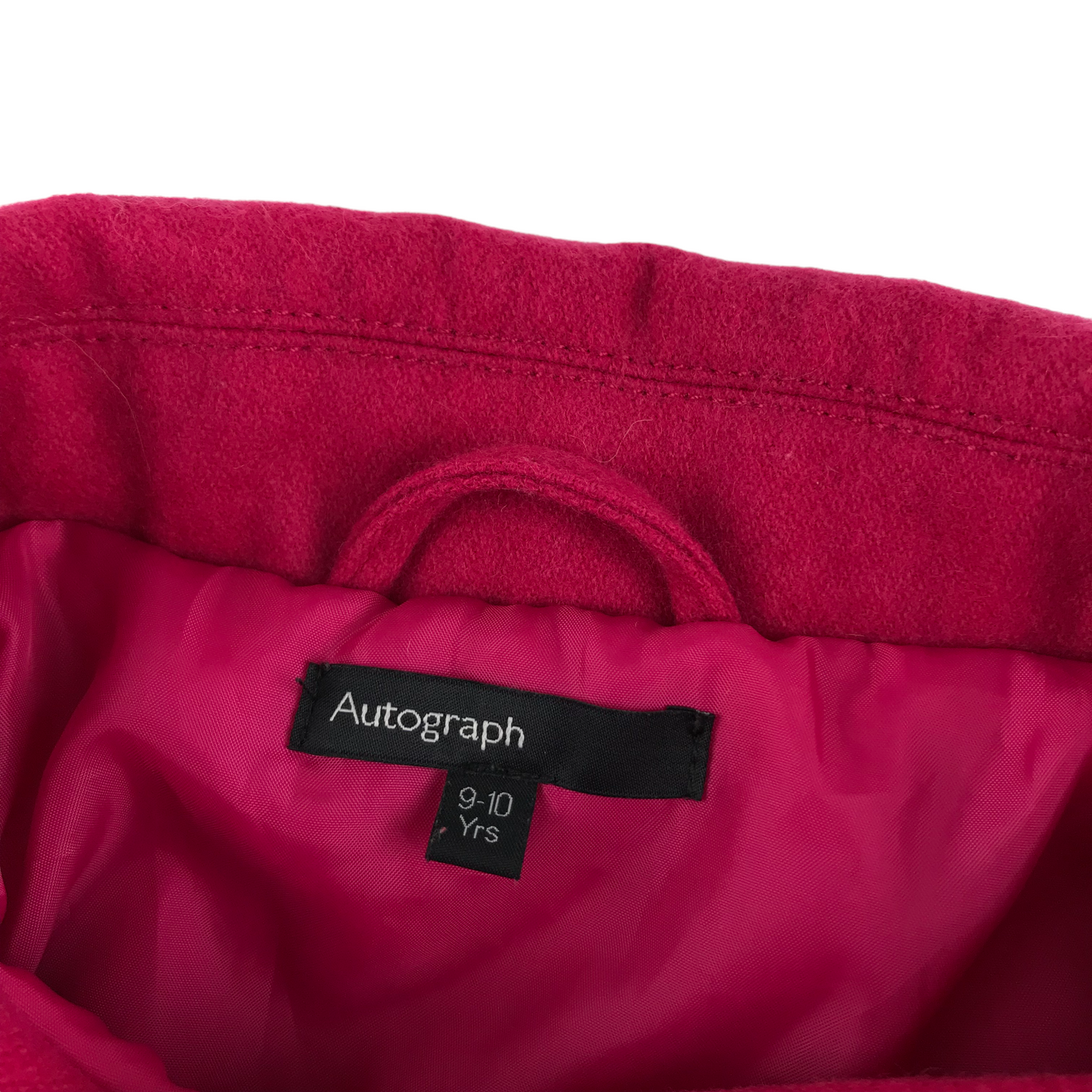 M&S Coat Age 9 Fuchsia Pink Flared