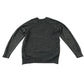 Second-hand Carmunnock Primary girls light grey knitwear school jumper, flat lay view with embroidered badge.
