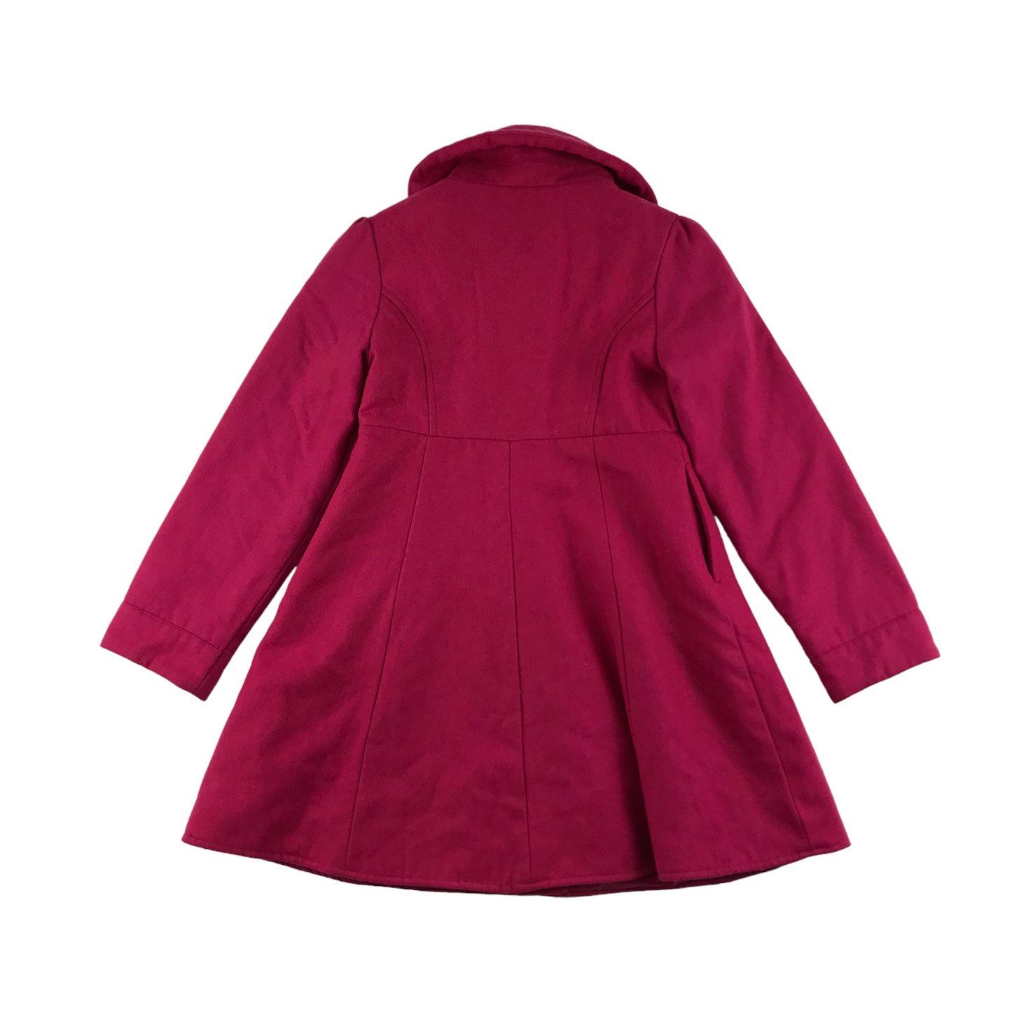 M&S Coat Age 9 Fuchsia Pink Flared