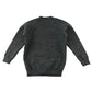 Second-hand Carmunnock Primary girls light grey knitwear school cardigan, flat lay view with embroidered badge.