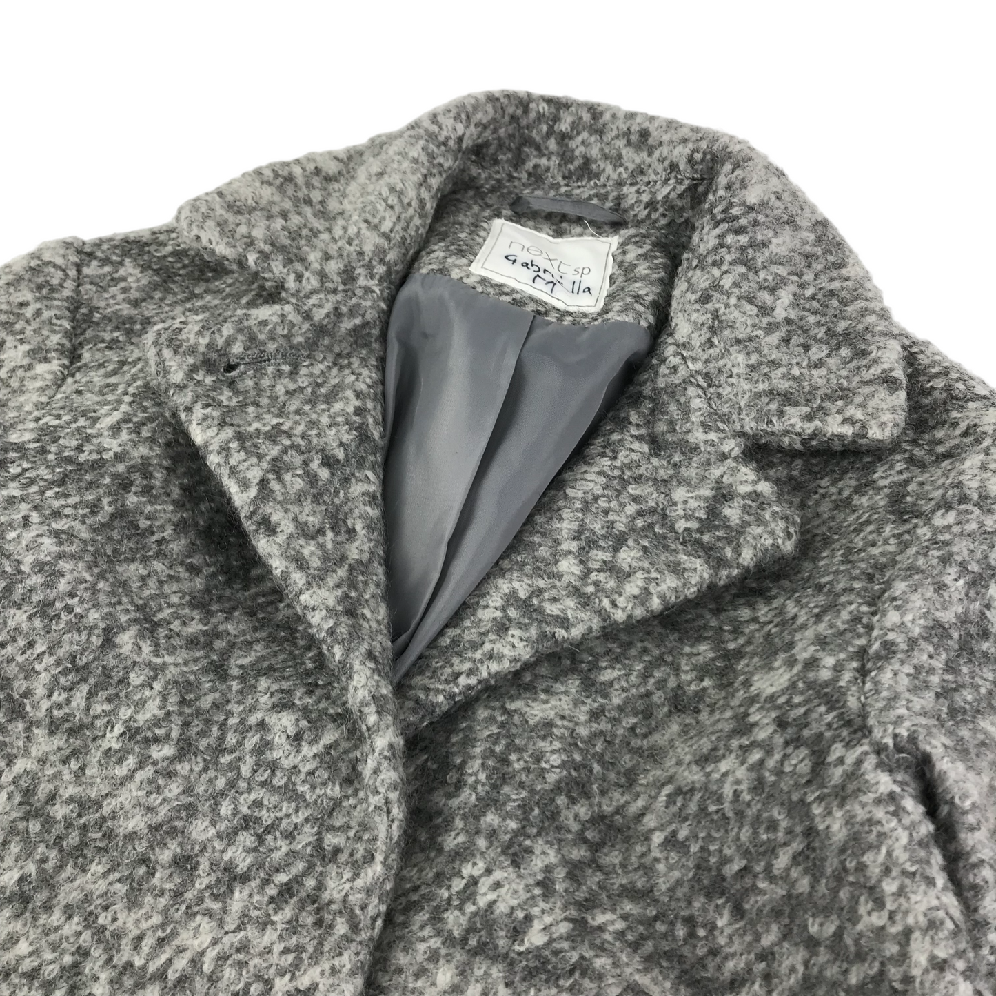 Next Coat Age 6 Grey Wool-mix A-line