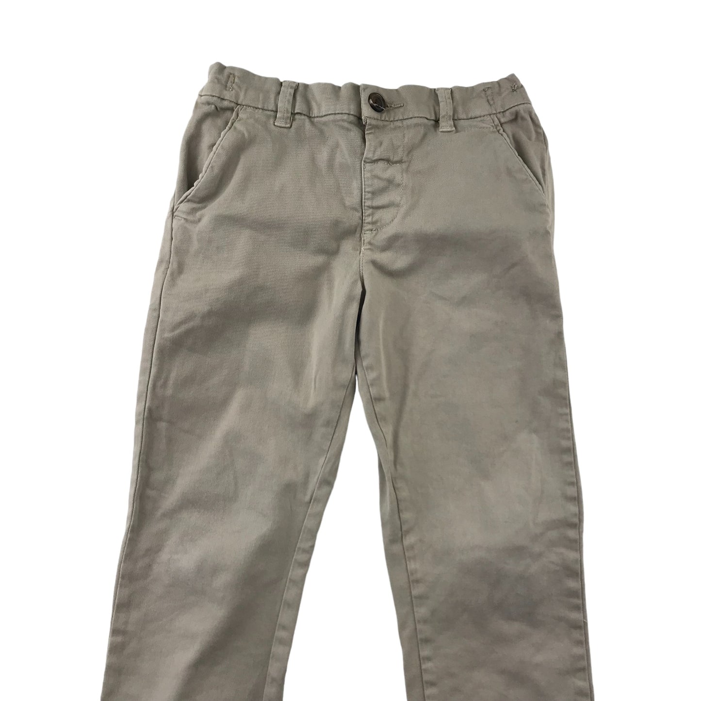 Next Trousers Age 4-5 Light Beige Chino Style