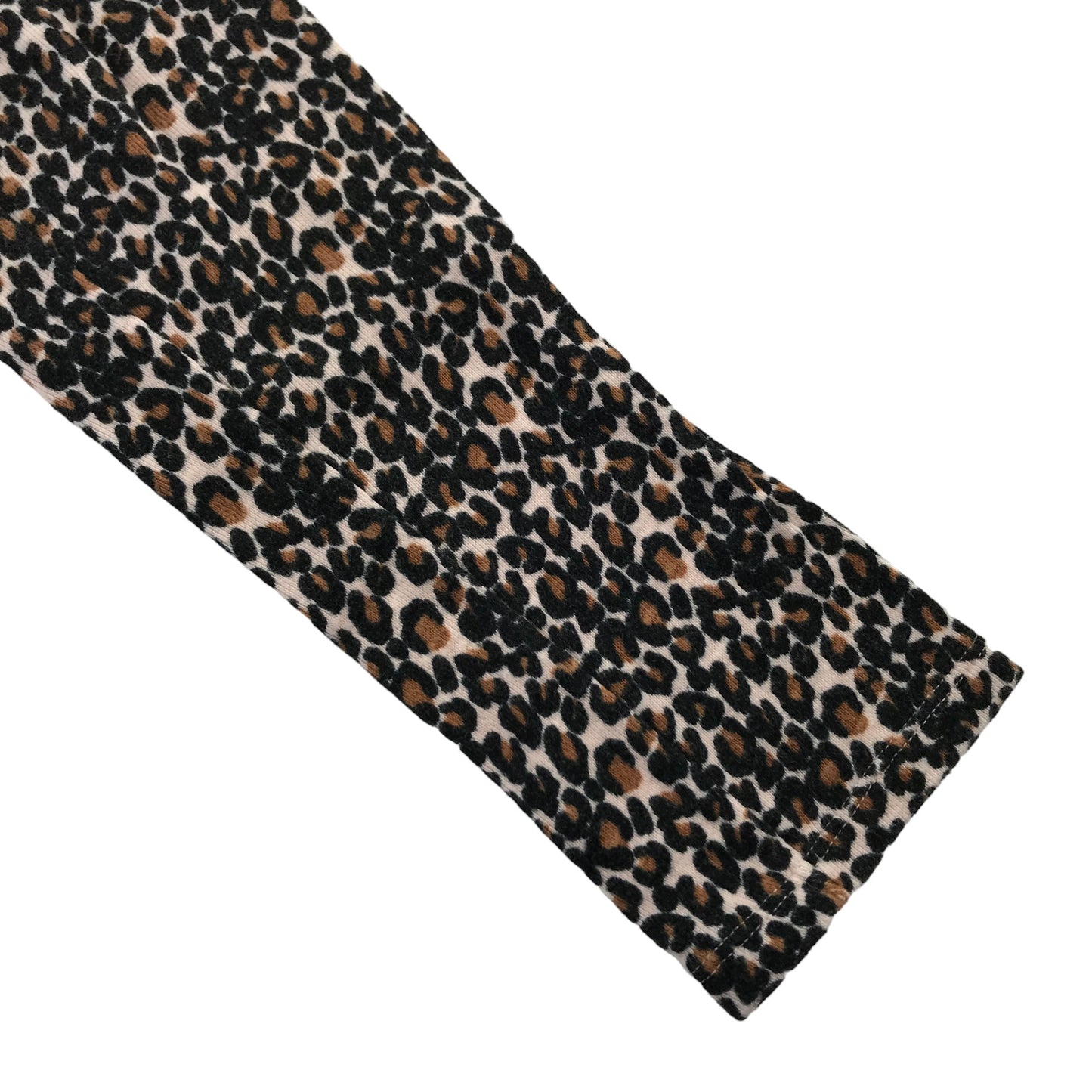 Next t-shirt 11-12 years black and brown leopard spots pattern cropped cotton