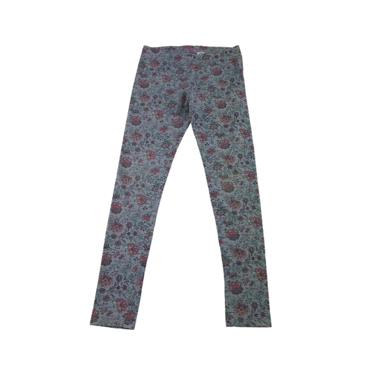 F&F Leggings Age 12 Grey Floral Print Pattern