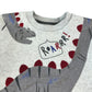 Nutmeg sweater 5-6 years grey dinosaur print jersey material
