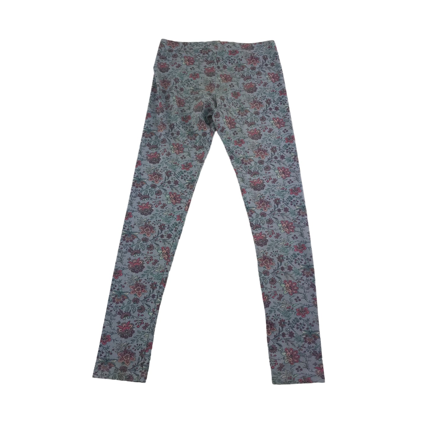 F&F Leggings Age 12 Grey Floral Print Pattern