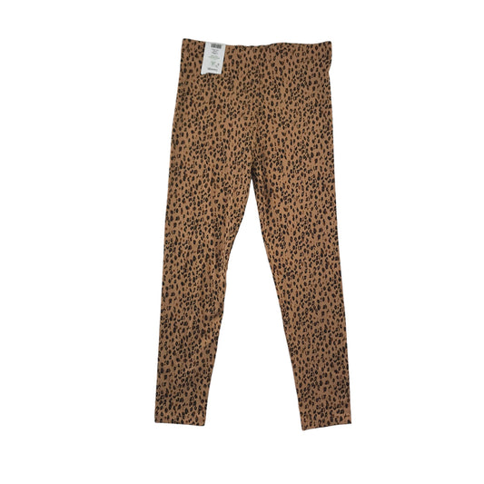 George leggings 9-10 years brown leopard spot pattern cotton blend