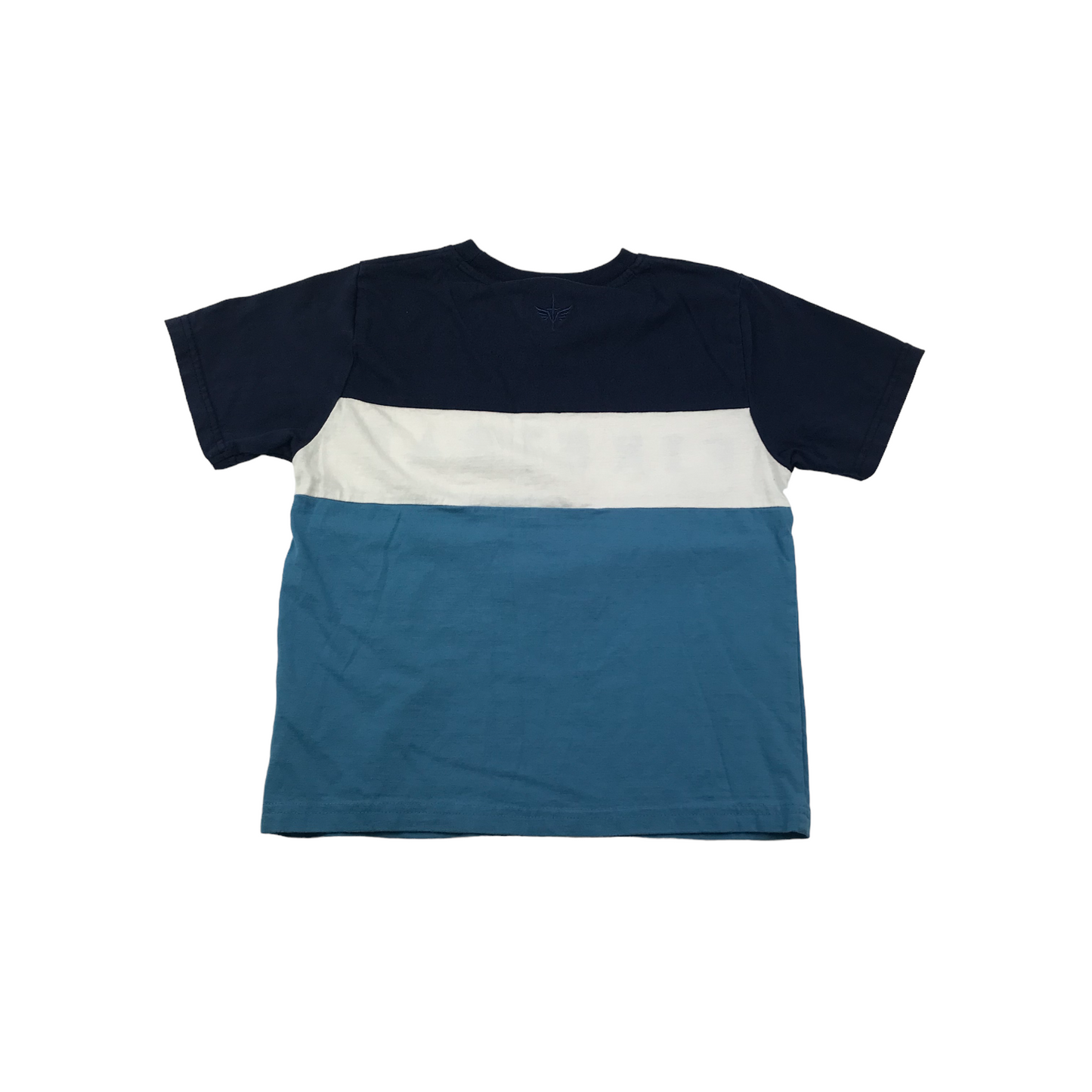 Firetrap Blue, Navy and White Panelled T-shirt Set Age 7