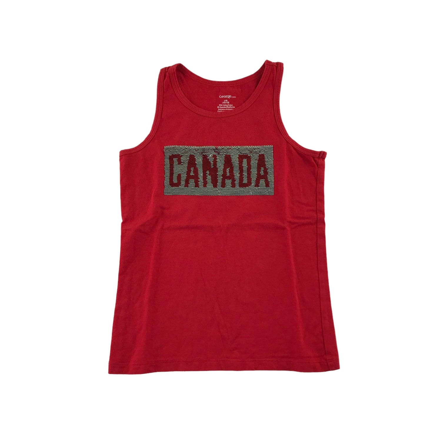 George tank top 10-12 years red flip sequin CANADA LOVE