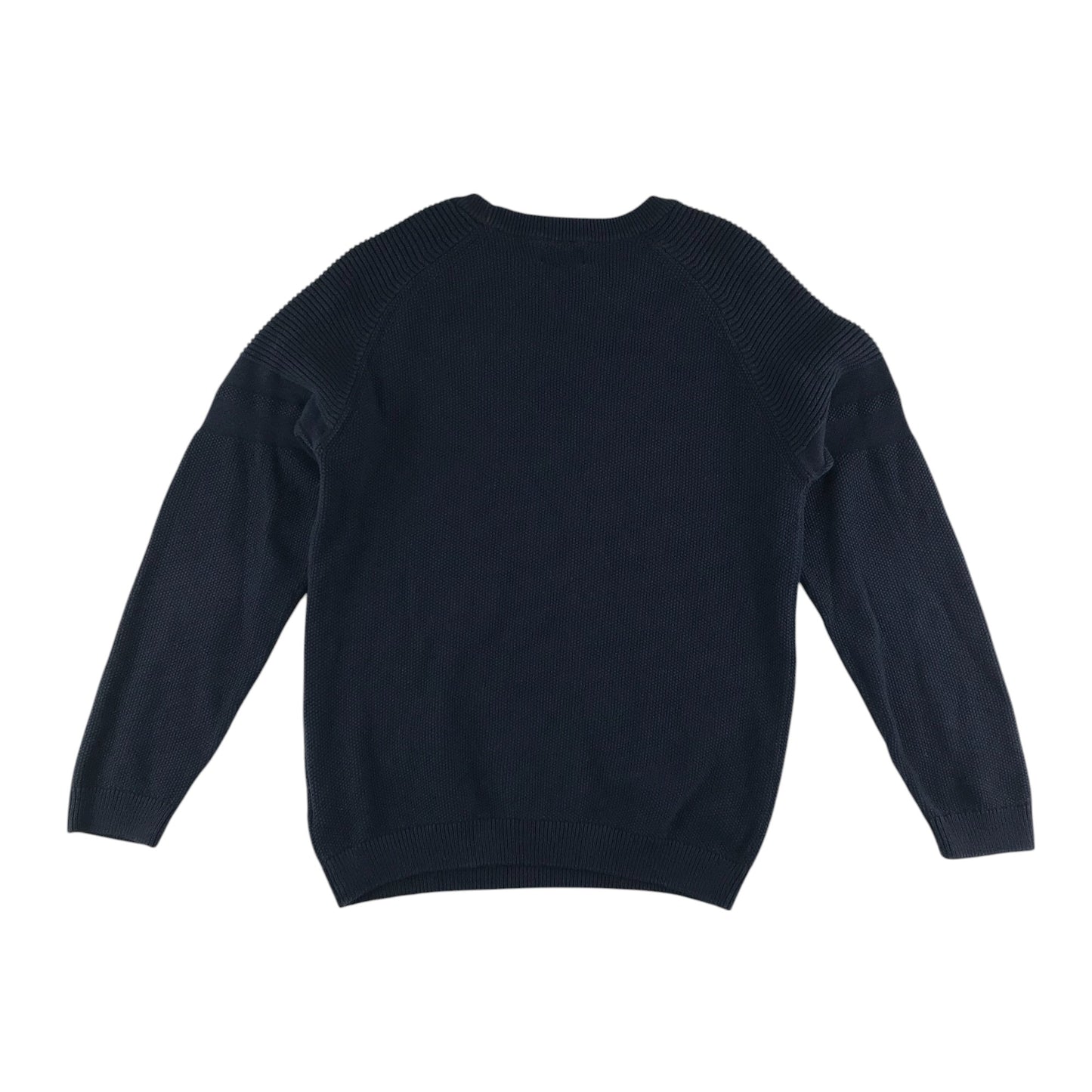 Next jumper 9-10 years navy blue plain crew neck with logo cotton