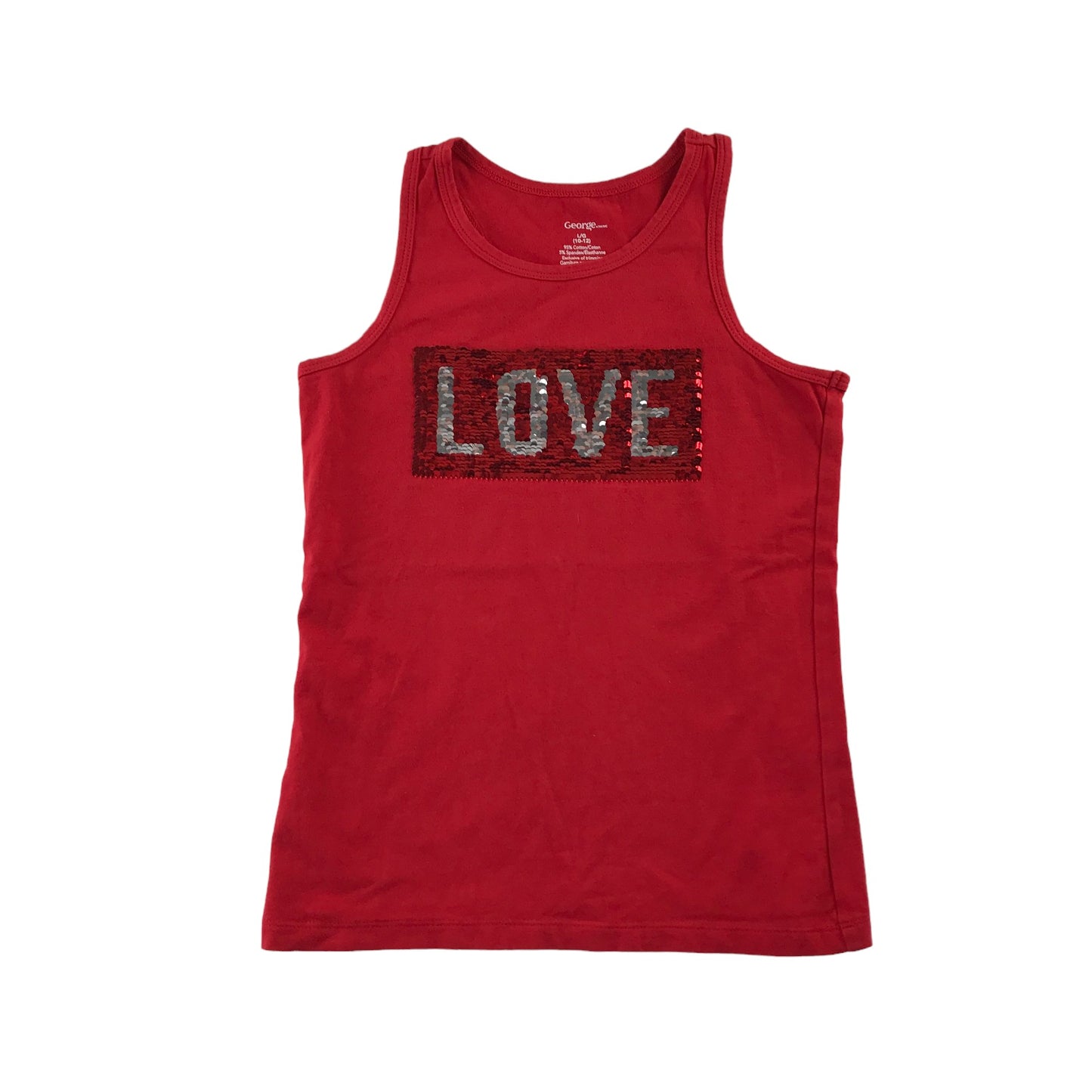 George tank top 10-12 years red flip sequin CANADA LOVE