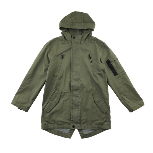 Primark light jacket 10-11 years Khaki Plain Cotton