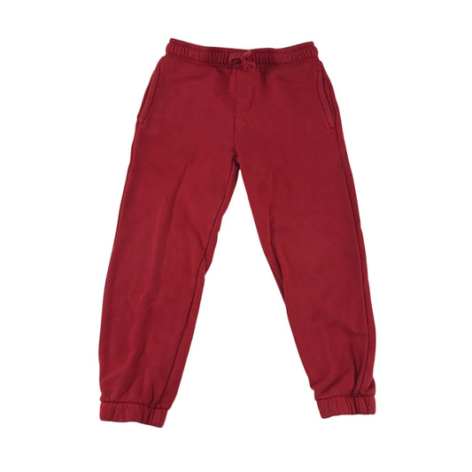 M&S joggers 5-6 years bright red elasticated waist
