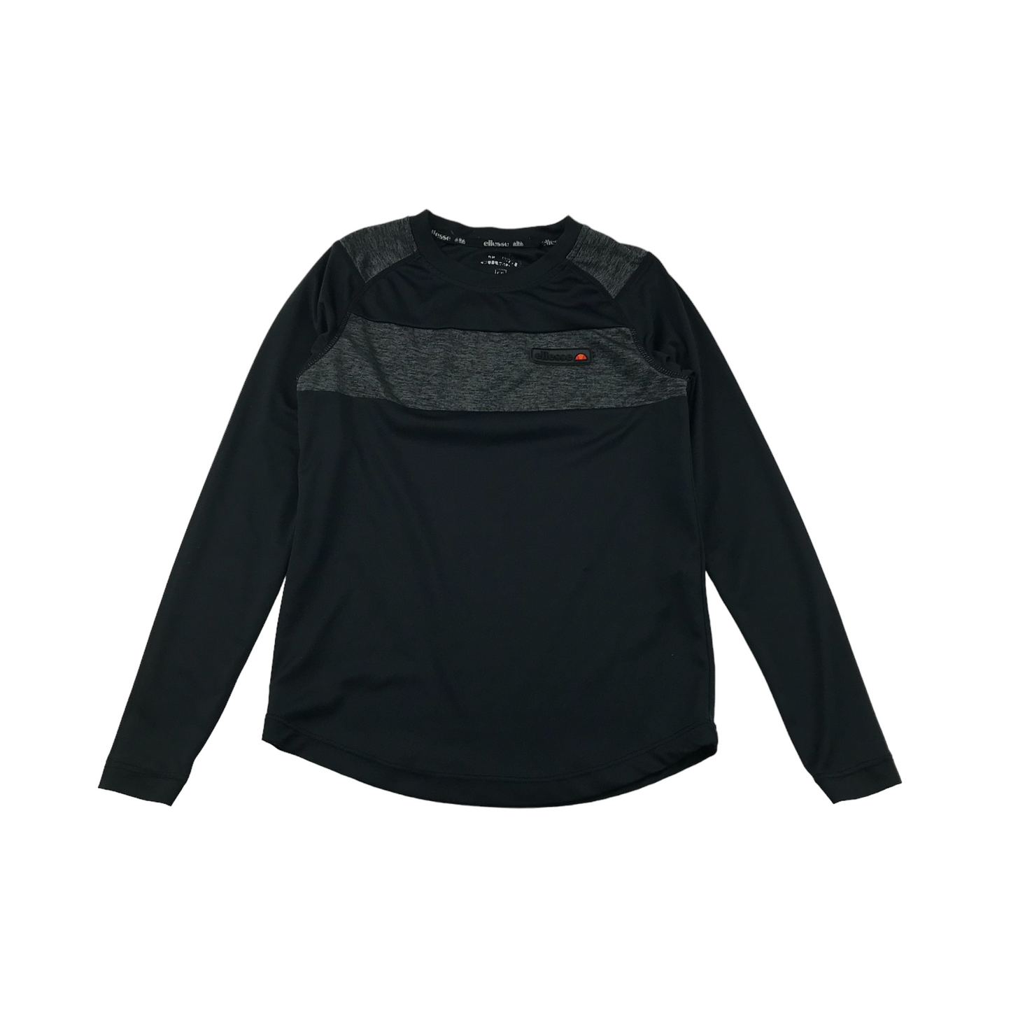 Ellesse Black Long Sleeve Sports Top Age 8-10