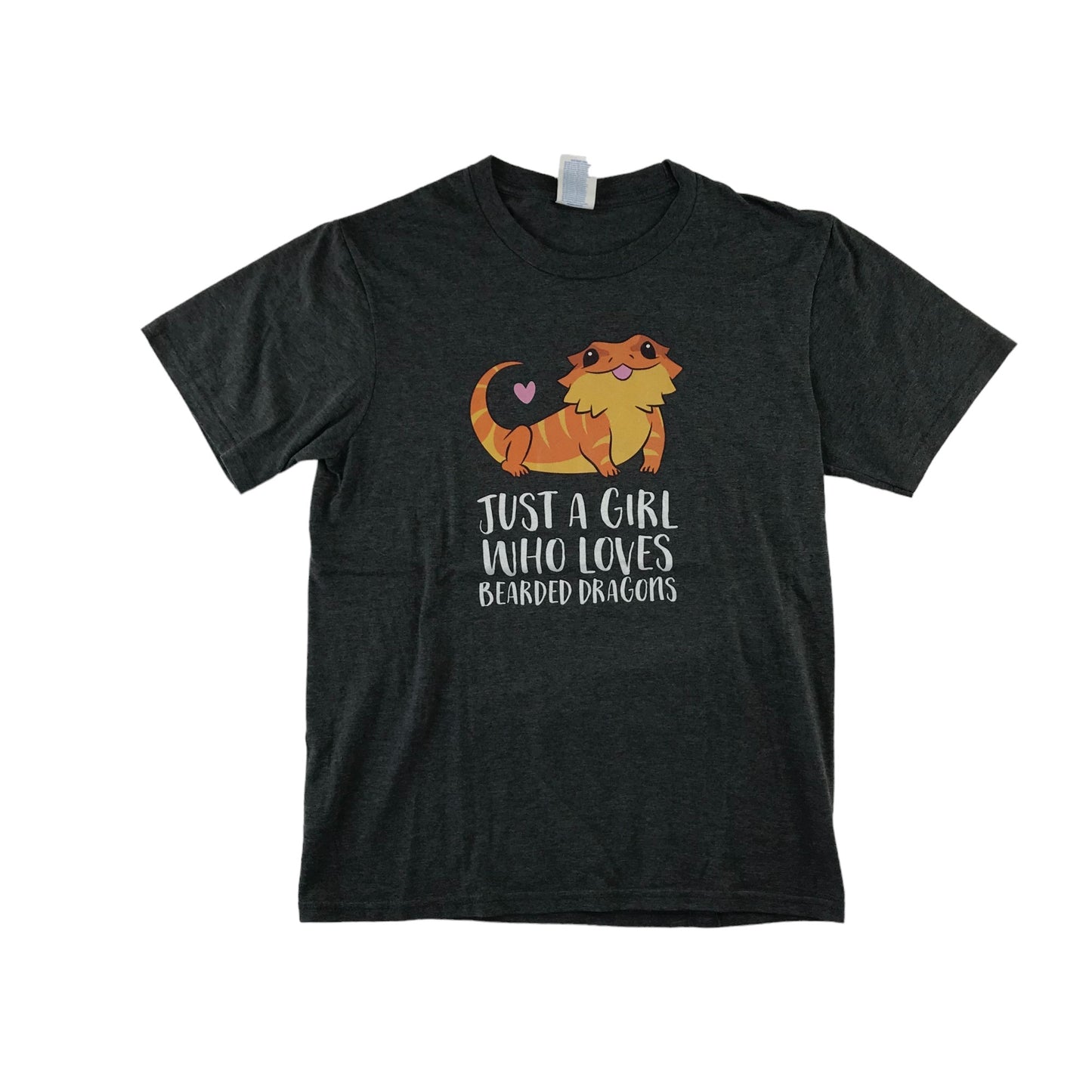 Port and Company t-shirt 11-12 years dark grey dragon print