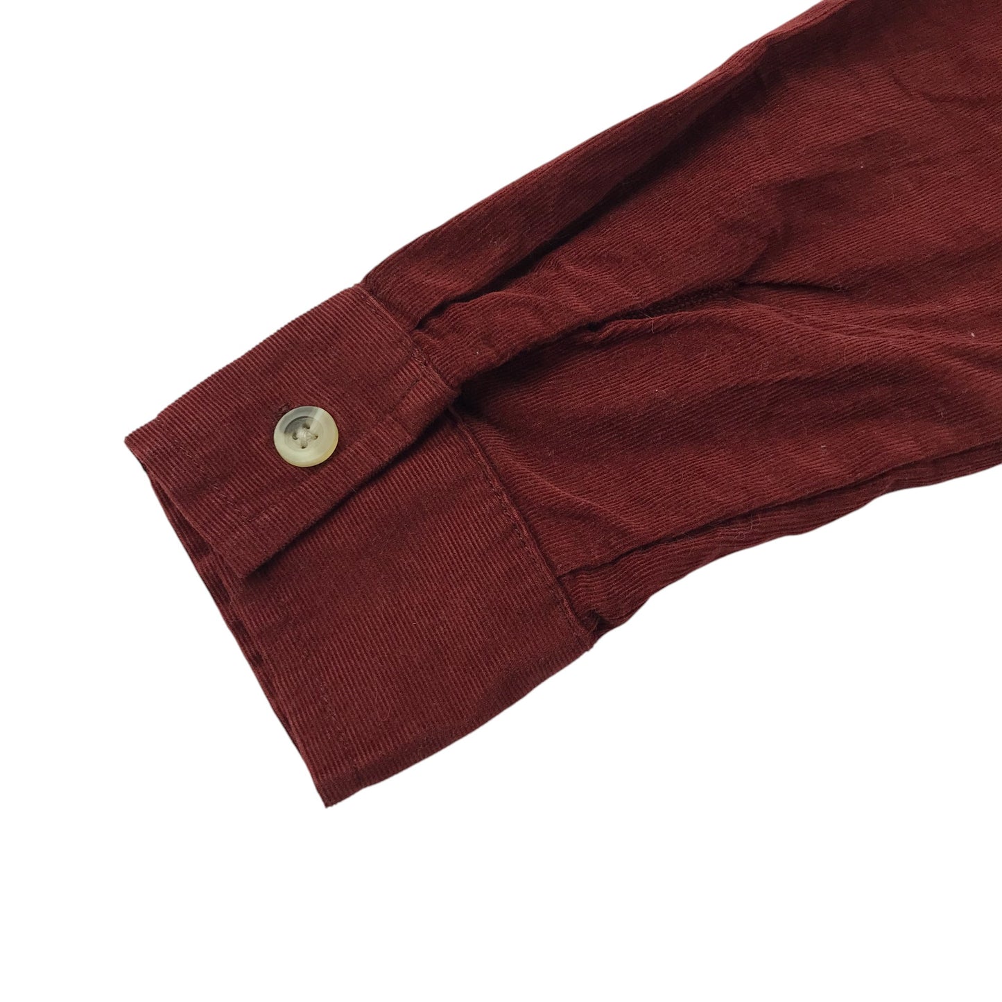 Next shirt 7-8 years burnt redish brown corduroy long button up