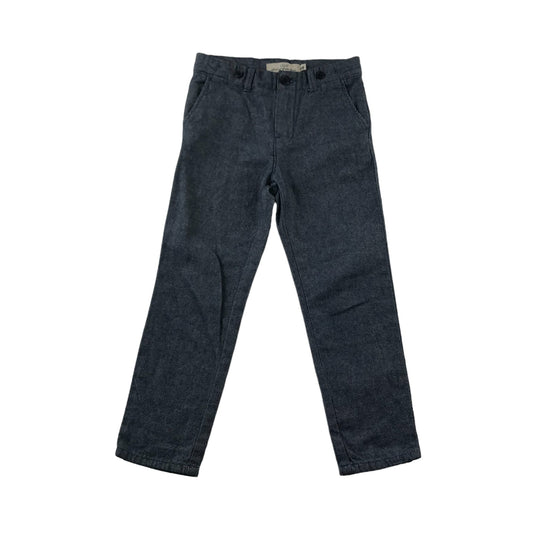 H&M Trousers Age 5 Blue Knit Pattern Chino Style Cotton