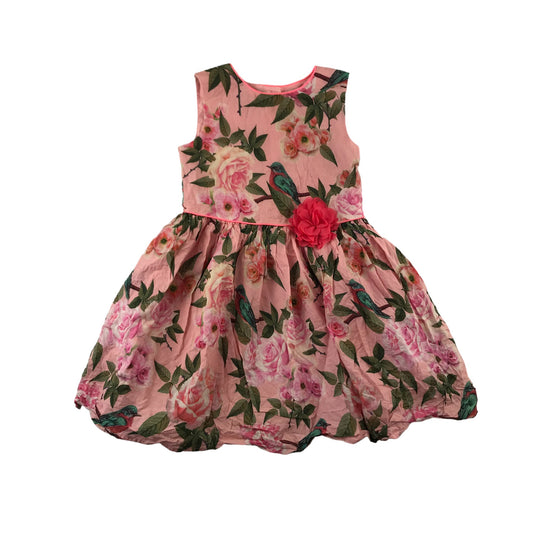 M&Co Dress 5-6 years Pink Floral Summery Party