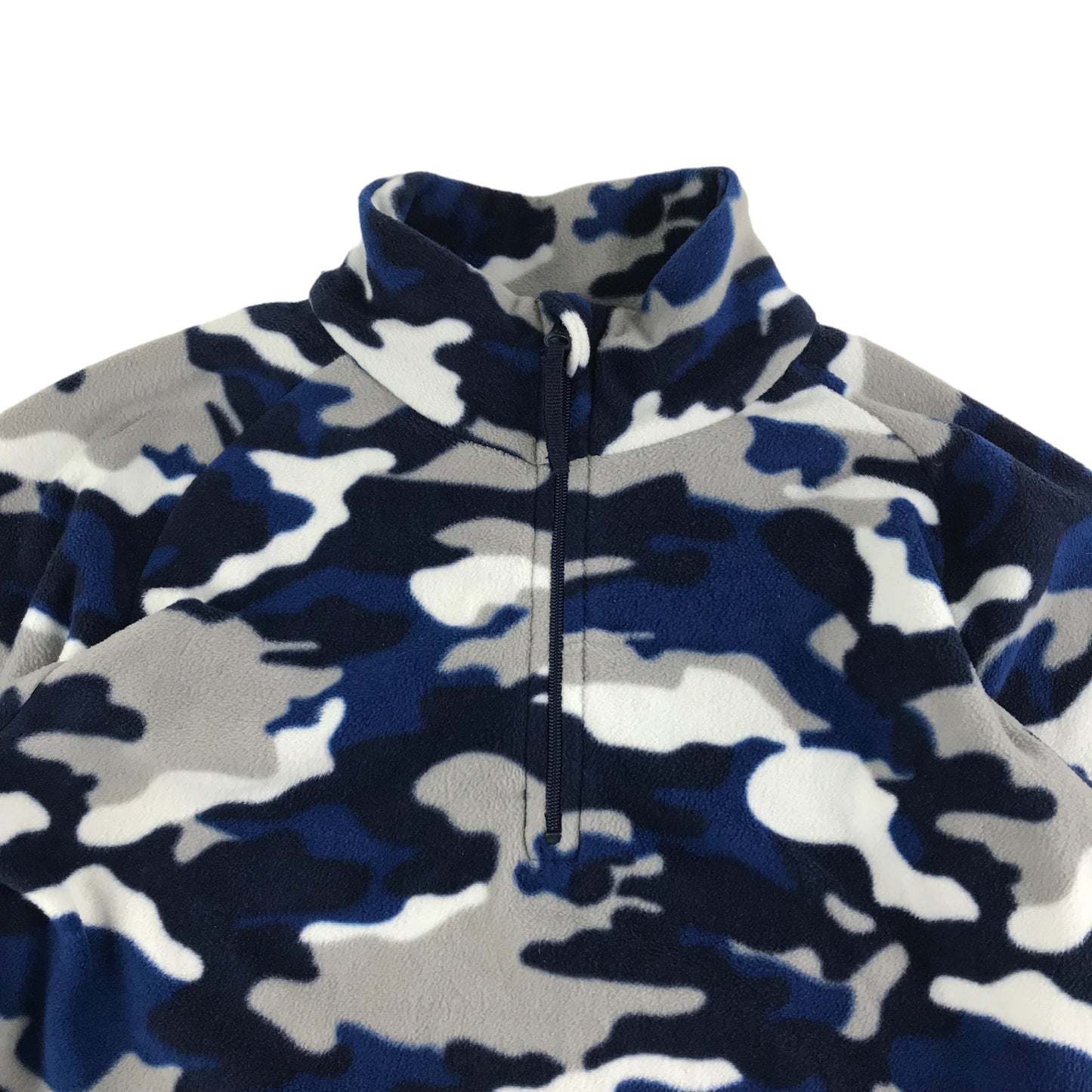 Mountain Warehouse Fleece Age 9 Blue white Camo Pattern