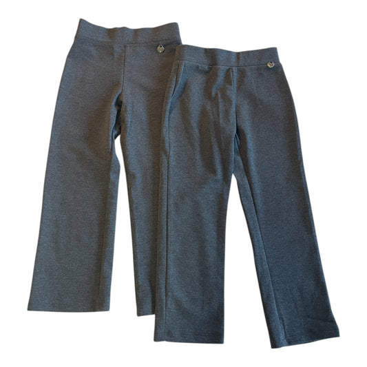 George school trousers 4-5 years grey girls jersey straight leg with love heart trinket