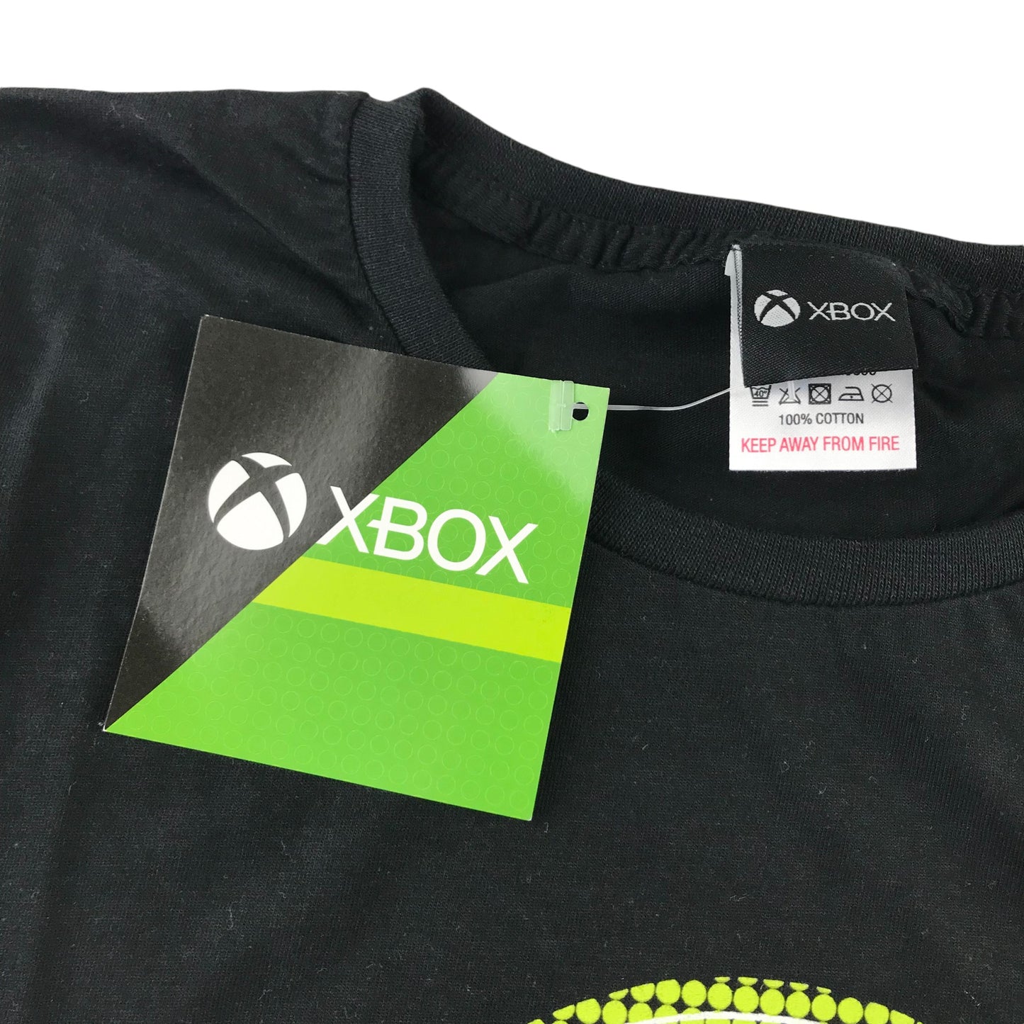 Xbox t-shirt adult size M black neon logo print short sleeve cotton