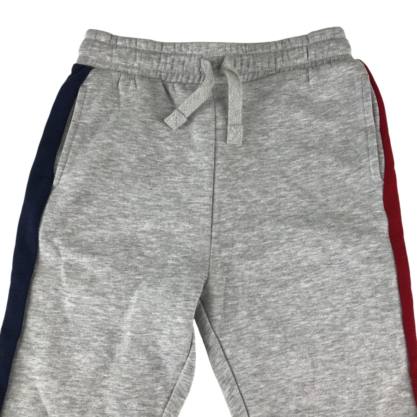 George joggers 7-8 years grey with red and blue side stripes elasticated waist