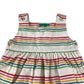 Little Green Radicals dress 5-6 years multicolour striped organic cotton