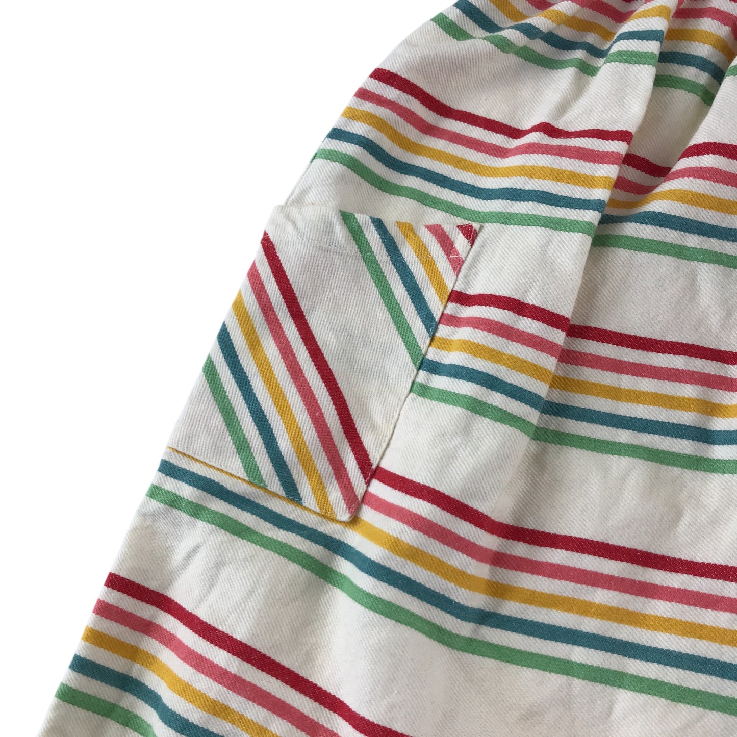 Little Green Radicals dress 5-6 years multicolour striped organic cotton