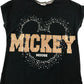 George t-shirt 11-12 years black short sleeve glittery Mickey Mouse cotton