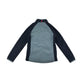 Decathlon size 8-9 light blue and navy zipped fleece